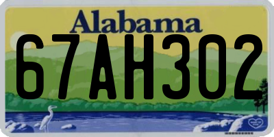 AL license plate 67AH302
