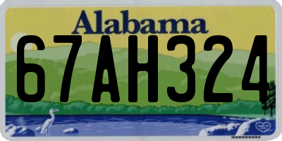 AL license plate 67AH324