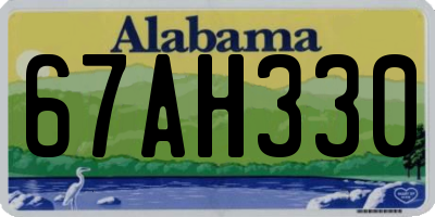 AL license plate 67AH330