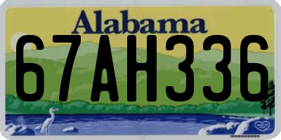 AL license plate 67AH336