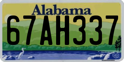 AL license plate 67AH337