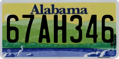 AL license plate 67AH346