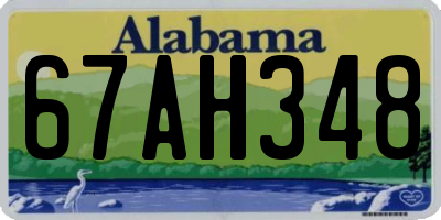 AL license plate 67AH348