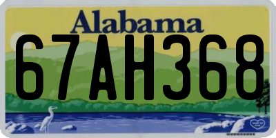 AL license plate 67AH368