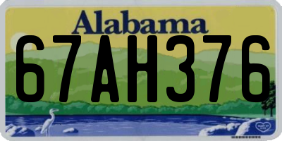 AL license plate 67AH376