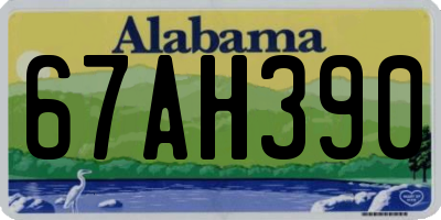 AL license plate 67AH390