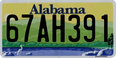 AL license plate 67AH391