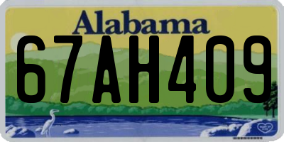 AL license plate 67AH409