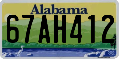 AL license plate 67AH412