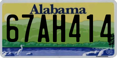 AL license plate 67AH414