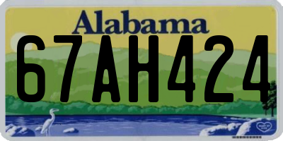 AL license plate 67AH424