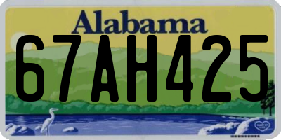 AL license plate 67AH425