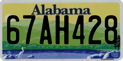 AL license plate 67AH428