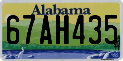 AL license plate 67AH435