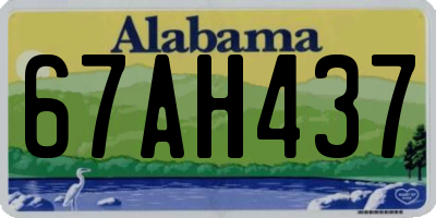 AL license plate 67AH437
