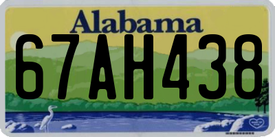 AL license plate 67AH438