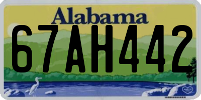 AL license plate 67AH442