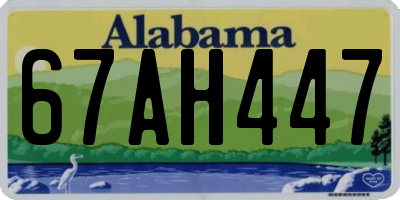 AL license plate 67AH447