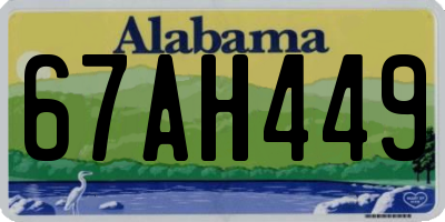 AL license plate 67AH449