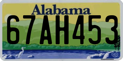 AL license plate 67AH453