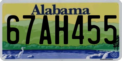 AL license plate 67AH455