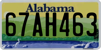 AL license plate 67AH463