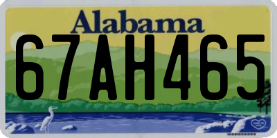 AL license plate 67AH465