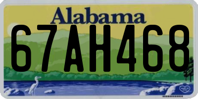 AL license plate 67AH468