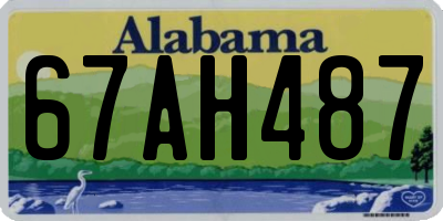 AL license plate 67AH487