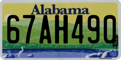 AL license plate 67AH490