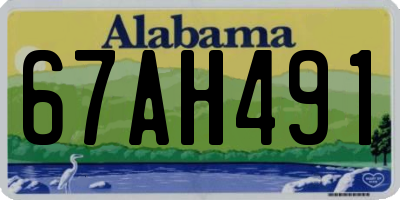 AL license plate 67AH491