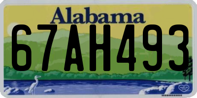 AL license plate 67AH493