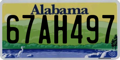 AL license plate 67AH497