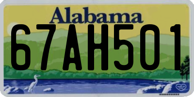 AL license plate 67AH501