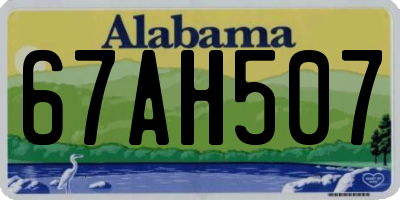 AL license plate 67AH507