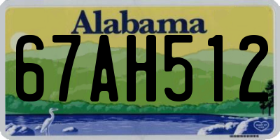 AL license plate 67AH512