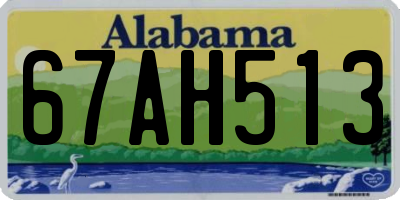 AL license plate 67AH513