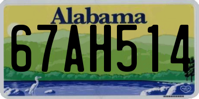 AL license plate 67AH514