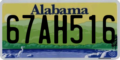 AL license plate 67AH516