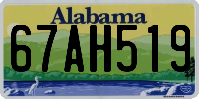 AL license plate 67AH519