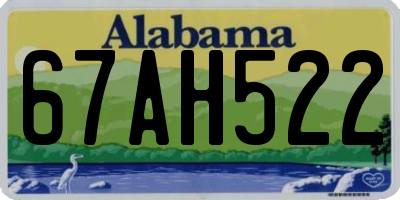 AL license plate 67AH522