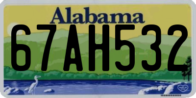 AL license plate 67AH532