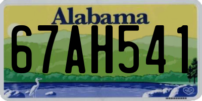 AL license plate 67AH541