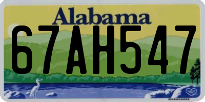 AL license plate 67AH547