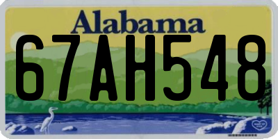 AL license plate 67AH548