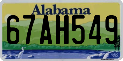 AL license plate 67AH549