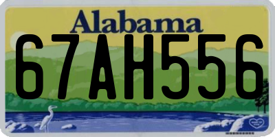 AL license plate 67AH556