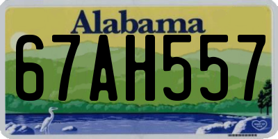 AL license plate 67AH557