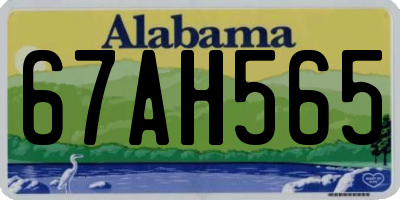 AL license plate 67AH565
