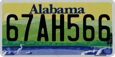 AL license plate 67AH566